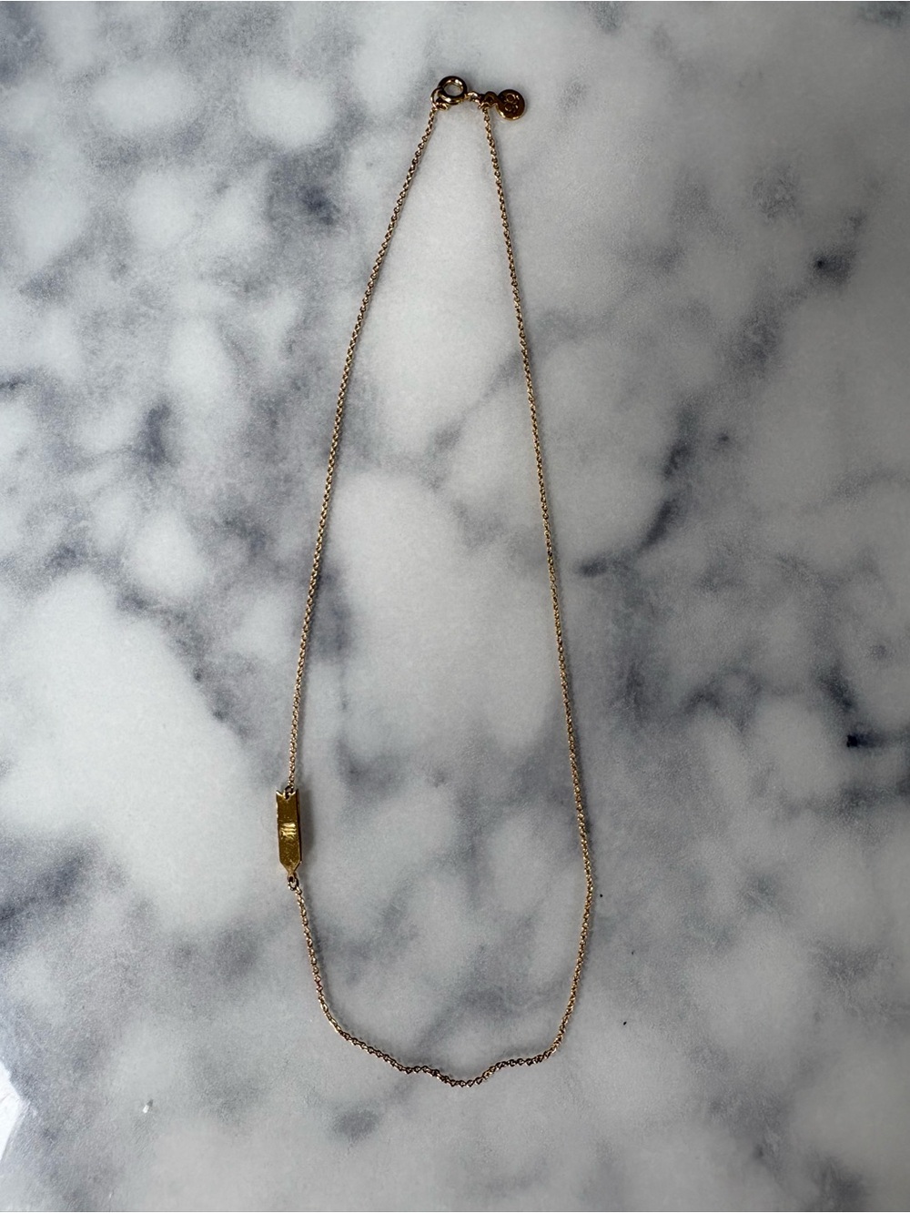 NWT Gorjana Virgo Zodiac Bar Necklace Gold